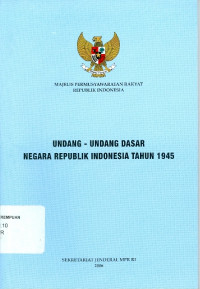 Undang-undang dasar negara republik Indonesia tahun 1945