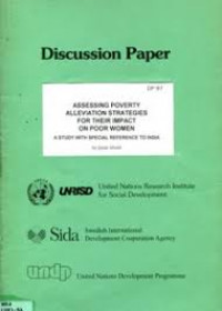 Image of Assessing poverty alleviation strategies for their impact on poor women: A study with special reference to India