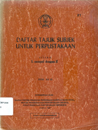 Image of Daftar tajuk subjek untuk perpustakaan: jilid II l sampai dengan z