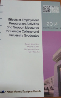 Effects of Emplyment Preparation Activities and Support Measures For Female College and University Graduate