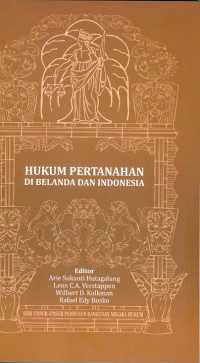 Image of Hukum pertanahan di belanda dan indonesia