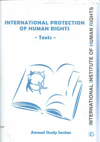 International protection of human rights -texts-