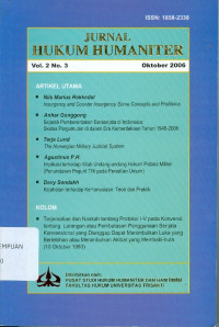 Jurnal Hukum Humaniter Vol. 2 No. 3 Oktober 2006
