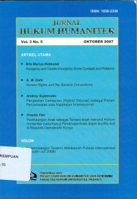 Jurnal hukum humaniter vol. 3 no. 5 oktober 2007
