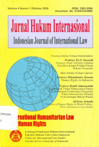 Image of Jurnal Hukum Internasional, Indonesian Journal of International Law