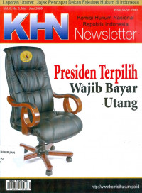 Image of KHN komisi hukum nasional republik Indonesia newsletter presiden terpilih wajib bayar utang