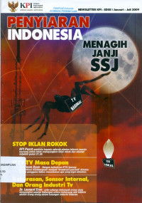Newsletter KPI komisi penyiaran Indonesia januari-juli 2009