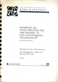 Image of Handbook on Good Practice for Laws relating to Non-Governmental Organizations