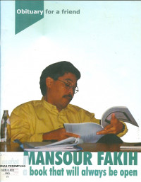 Image of Mansour Fakih: a book that will always be open