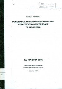 Image of Penghapusan perdagangan orang (trafficking in persons) di Indonesia
