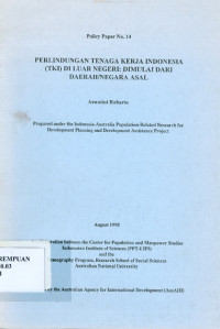 Image of Perlindungan tenaga kerja Indonesia (TKI) di luar negeri: dimulai dari daerah/negara asal