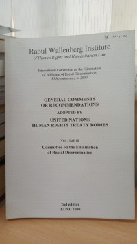 General Comments or Recommendations Adopted by United Nations Human Rights Treaty Bodies