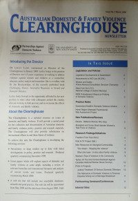 Australian Domestic & Family Violence: Clearinghouse Newsletter