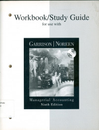 Image of Workbook/study guide for use with managerial accounting