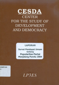 Laporan Survai Pendapat Umum tentang Popularitas Partai: CESDA Center for The Study of Development and Democracy