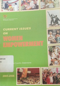 Image of Current issues on women empowerment: Speeches and country statements 2005-2006