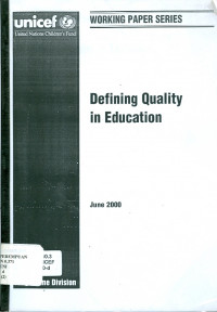 Image of Defining quality in education