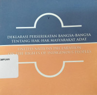Image of Deklarasi Perserikatan Bangsa-bangsa tentang Hak-Hak Masyarakat Adat: United Nations Declaration on the Rights of Indigenous Peoples