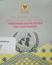 Image of Deklarasi Perserikatan Bangsa-Bangsa Tentang Pendidikan dan Pelatihan HAM