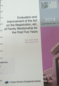 Image of Evaluation and Improvement of The Act On The Registration, etc. of Family Relationship for The Past Five Years
