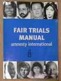 Image of Fair Trials Manual: Amnesty International