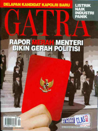 Image of Gatra no.37 tahun XVI rapor merah menteri bikin gerah politisi