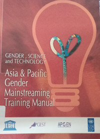 Image of Gender, Science And Technology Asia and Pacific Gender Mainstreaming Training Manual