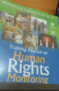 Professional Training Series No.7 Training Manual On Human Rights Monitoring