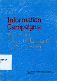 Information campaigns: balancing social values and social change