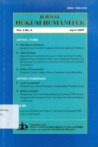 Image of Jurnal hukum humaniter vol 3 No. 4 April 2007