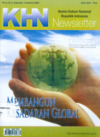 KHN Newletter vol 8 no.6 November - Desember 2008 : membangun kesadaran global