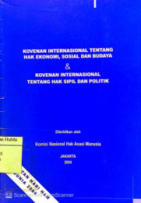 Image of Kovenan Internasional tentang Hak Ekonomi, Sosial dan Budaya & Kovenan Internasional tentang Hak Sipil dan Politik