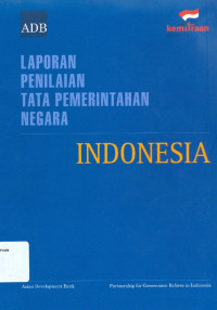 Image of Laporan penilaian tata pemerintahan negara Indonesia