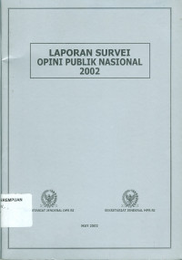 Image of Laporan survei opini publik nasional 2002