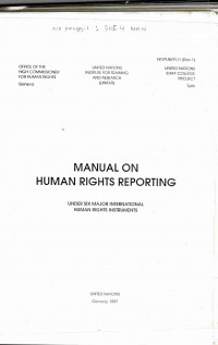 Image of Manual On Human rights Reporting