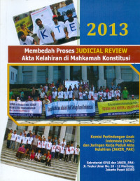Image of Membedah Proses Judicial Review Akta Kelahiran di Mahkamah Konstitusi