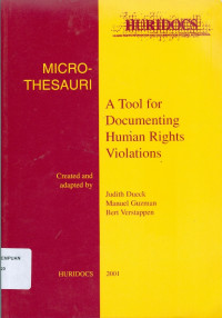 Microthesauri: a tool for documenting human rights violations