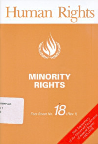Image of Minority rights fact sheet no. 18 (rev. 1)