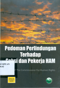 Pedoman perlindungan terhadap saksi dan pekerja HAM: office of the commissioner for human rights