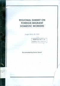 Image of Regional summit on foreign migrant domestic workers august 26 to 28, 2002