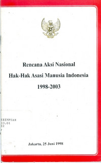 Image of Rencana Aksi Nasional Hak-Hak Asasi Manusia Indonesia 1998-2003