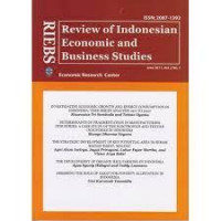 Review Of Indonesian Economic And Business Studies