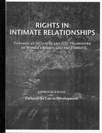 Rights in intimate relationships towards an inclusive and just framework of women's rights and the family