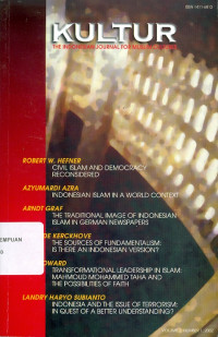 Image of Kultur : the indonesian journal for muslim culture