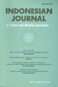 Image of Indonesian journal of islam and muslim societies
