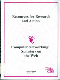 Image of Computer networking: spinster on the web