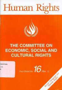 The committee on economic, social and cultural rights fact sheet no. 16 (rev. 1)