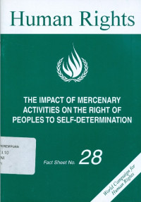 Image of The impact the mercenary activities on the right of peoples to self-determination fact sheet no. 28