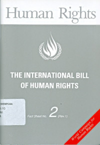 Image of The international bill of human rights fact sheet no. 2 (rev. 1)