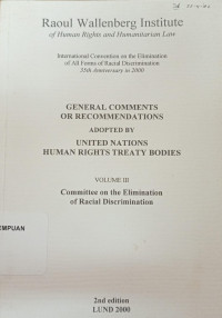 Image of General Comments or Recommendations Adopted by United Nations Human Rights Treaty Bodies